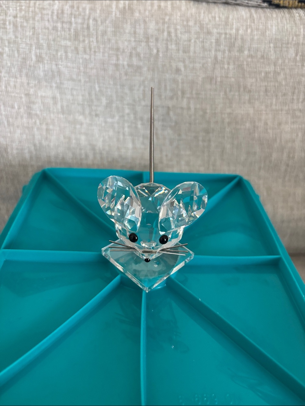 Swarovski Crystal Clear Mouse Figurine